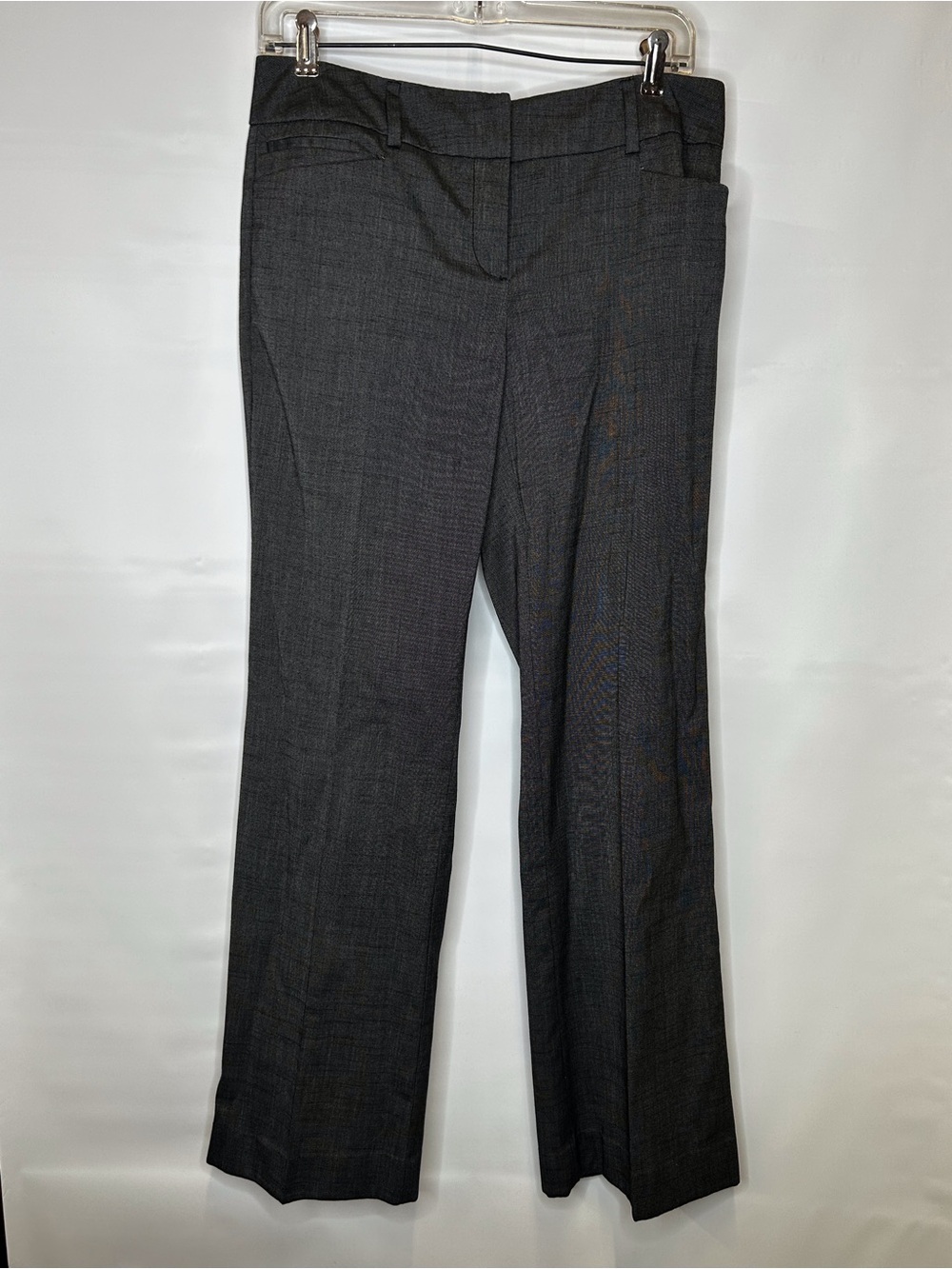 New York & Company Dark Gray Straight-Leg Dress Trousers